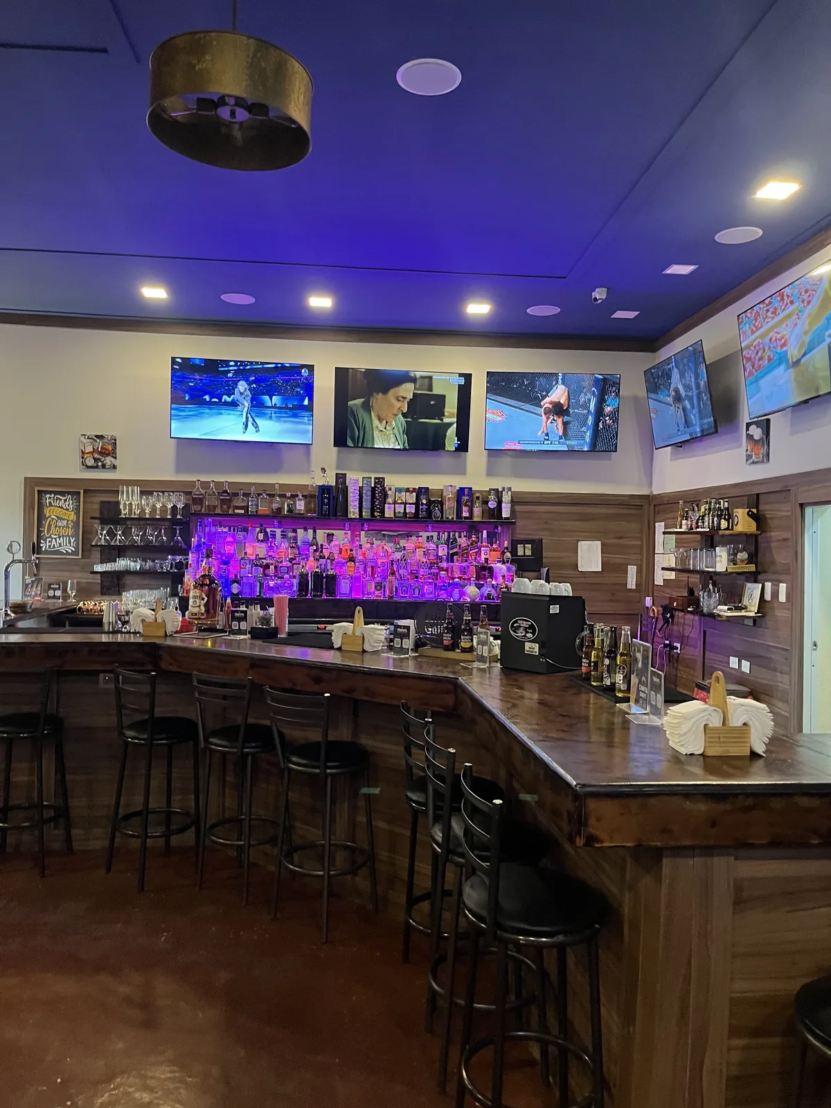 Wide view of the 365 Sports Bar interior